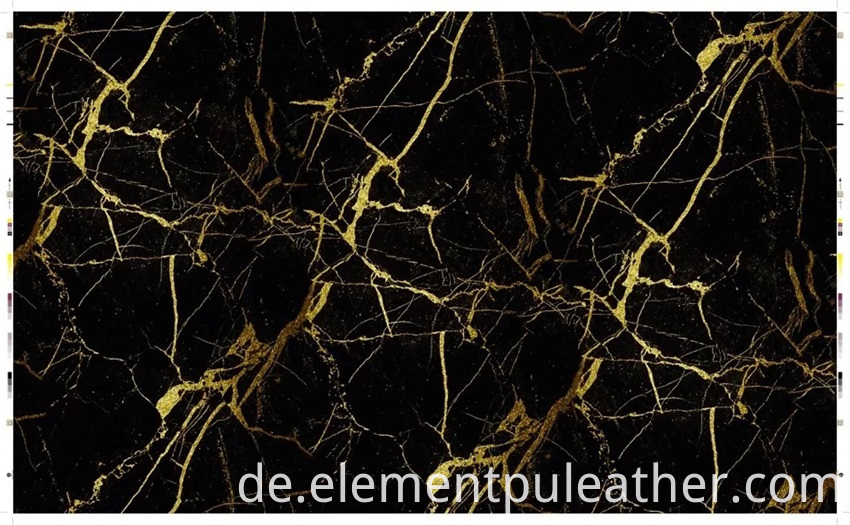 Schwarz-weißes Marmor-PU-Leder Black White Marble PU Leather